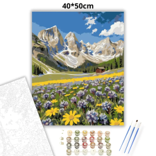 Creative Land Kft Dolomiti csúcsok - számfestő készlet – 40×50 cm (Keretre feszítve) kreatív és készségfejlesztő