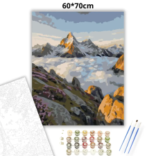 Creative Land Kft Felhőtenger fölött - számfestő készlet – 60×70 cm (Keretre feszítve) kreatív és készségfejlesztő