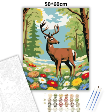 Creative Land Kft Fenséges agancsok - számfestő készlet – 50×60 cm (Keretre feszítve) kreatív és készségfejlesztő