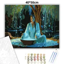 Creative Land Kft Fénylő víztál - számfestő készlet – 40×50 cm (Keretre feszítve) kreatív és készségfejlesztő