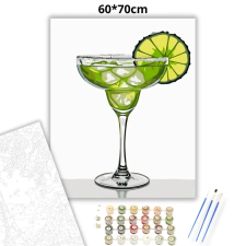 Creative Land Kft Friss margarita koktél - számfestő készlet – 60×70 cm (Keretre feszítve) kreatív és készségfejlesztő