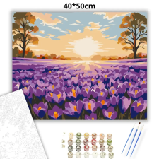 Creative Land Kft Hajnali virágtenger - számfestő készlet kreatív és készségfejlesztő