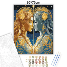 Creative Land Kft Ikrek csillagjegy - számfestő készlet – 60×70 cm (Keret nélkül) kreatív és készségfejlesztő