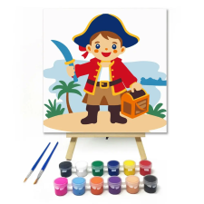 Creative Land Kft Kis kalóz kincse - gyerek számfestő készlet kreatív és készségfejlesztő