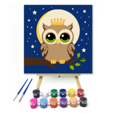 Creative Land Kft Kisbagoly koronája - gyerek számfestő készlet kreatív és készségfejlesztő
