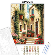 Creative Land Kft Mediterrán sikátor - számfestő készlet kreatív és készségfejlesztő