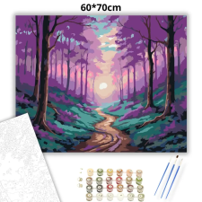 Creative Land Kft Misztikus erdei ösvény - számfestő készlet – 60×70 cm (Keretre feszítve) kreatív és készségfejlesztő