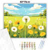 Creative Land Kft Napsugaras pitypangok - számfestő készlet – 60×70 cm (Keret nélkül)
