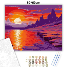 Creative Land Kft Ragyogó horizont - számfestő készlet – 50×60 cm (Keret nélkül) kreatív és készségfejlesztő