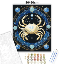 Creative Land Kft Rák – Holdkő ereje - számfestő készlet – 50×60 cm (Keret nélkül) kreatív és készségfejlesztő