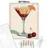 Creative Land Kft Retro koktélos pohár - számfestő készlet – 80×100 cm (Keret nélkül)