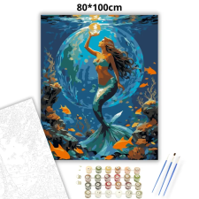 Creative Land Kft Sellőfény - számfestő készlet – 80×100 cm (Keret nélkül) kreatív és készségfejlesztő