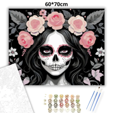 Creative Land Kft Sötét rózsakoszorú - számfestő készlet – 60×70 cm (Keretre feszítve) kreatív és készségfejlesztő