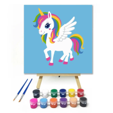 Creative Land Kft Szárnyas egyszervú - gyerek számfestő készlet – 40×40 cm (Keretre feszítve) kreatív és készségfejlesztő