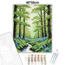 Creative Land Kft Tavaszi erdő szépsége - számfestő készlet – 40×50 cm (Keretre feszítve) kreatív és készségfejlesztő