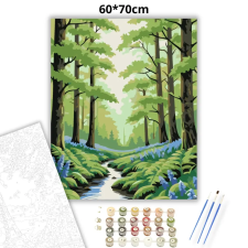 Creative Land Kft Tavaszi erdő szépsége - számfestő készlet – 60×70 cm (Keretre feszítve) kreatív és készségfejlesztő