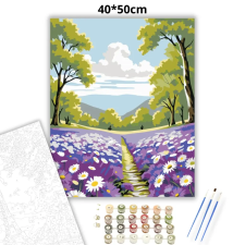 Creative Land Kft Tavaszi levendulás ösvény - számfestő készlet kreatív és készségfejlesztő