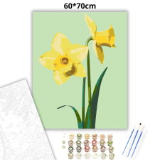 Creative Land Kft Tavaszi nárciszok - számfestő készlet – 60×70 cm (Keretre feszítve) kreatív és készségfejlesztő