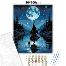 Creative Land Kft Tó feletti lebegés - számfestő készlet – 80×100 cm (Keretre feszítve) kreatív és készségfejlesztő