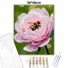 Creative Land Kft Üde bazsarózsa-pihenő - számfestő készlet – 50×60 cm (Keretre feszítve) kreatív és készségfejlesztő