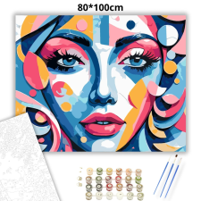 Creative Land Kft Vibráló tekintet - számfestő készlet – 80×100 cm (Keretre feszítve) kreatív és készségfejlesztő