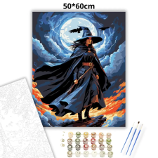 Creative Land Kft Viharos boszorkány - számfestő készlet – 50×60 cm (Keretre feszítve) kreatív és készségfejlesztő