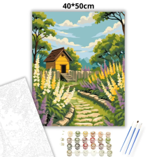 Creative Land Kft Virágágyások ösvénye - számfestő készlet kreatív és készségfejlesztő