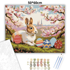 Creative Land Kft Virágzó ágak alatt - számfestő készlet – 50×60 cm (Keret nélkül) kreatív és készségfejlesztő