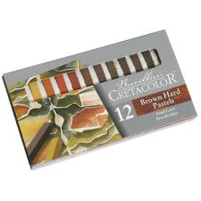 Cretacolor pasztellkréta (pittkréta) készlet - 12 db, barna árnyalatok pasztellkréta