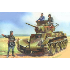 Crew Zvezda BT-7 Soviet Tank with Crew  1:35 makett harcjármű (3545) makett