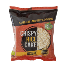 Crispy Rice Cake bio puffasztott rizskorong natúr 32 g előétel és snack