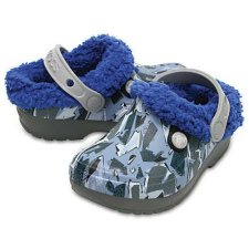 CROCS Kids Classic Blitzen III Graphic bélelt gyerek papucs gyerek papucs, mamusz