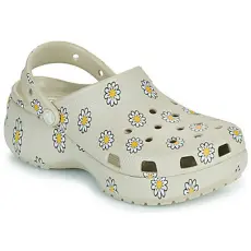 CROCS Klumpák CLASSIC PLATFORM FLORAL CLOG Bézs 41 / 42