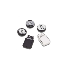 CROCS nba brooklyn nets 5 pack jibbitz papucs kiegészítő unisex színes one