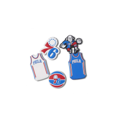 CROCS nba philadelphia 76ers 5 pack jibbitz papucs kiegészítő unisex színes one