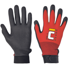 crv_0108000199060 JACDAW piros mártott nylon kesztyű - 6 védőkesztyű