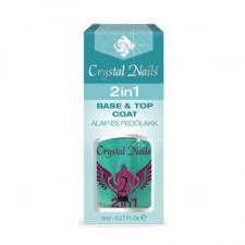 Crystal Nails - 2 in 1 - Alapozó és fedőlakk egyben - 8ml fényzselé