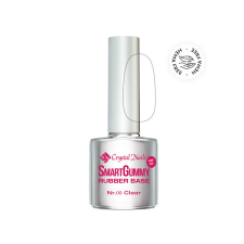 Crystal Nails - 2S - SMARTGUMMY HEMA FREE RUBBER BASE GEL - NR0 - CLEAR - 8ML - HF lakk zselé
