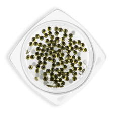  Crystal Strassz - SS3 80+db #9 peridot körömdíszítő