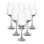 Crystalex SANDRA 6 db-os fehérboros pohárkészletSANDRA, 0,25 l, 250 ml
