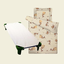  Csacsis bézs ovis kezdő csomag vízhatlan lepedővel lakástextília