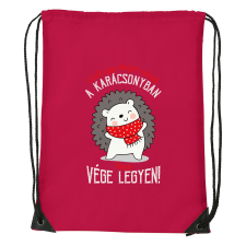 Csak egy dolgot várok a karácsonyban V2 - Sport táska piros tornazsák