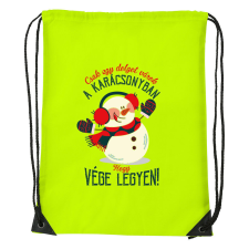 Csak egy dolgot várok a karácsonyban V3 - Sport táska sárga tornazsák