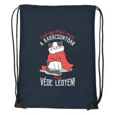 Csak egy dolgot várok a karácsonyban V4 - Sport táska navy kék tornazsák