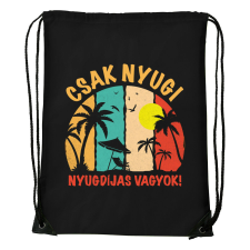 Csak nyugi, nyugdíjas vagyok - Sport táska fekete tornazsák