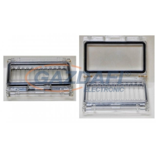 Csatári Plast CSATÁRI PLAST 6 modulos ablak, 125x88mm, lakatolható, IP65 villanyszerelés