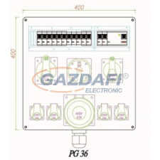 Csatári Plast CSATÁRI PLAST CSE-400 Felvonulási szekrény, 400x400x120mm villanyszerelés