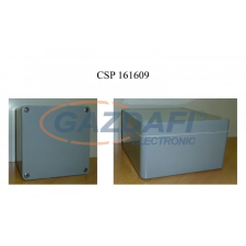 Csatári Plast CSATÁRI PLAST CSP161609 poliészter doboz, üres, 160x160x90mm, IP 65 fekete, halogénmentes villanyszerelés