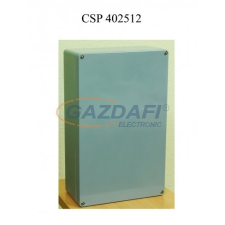 Csatári Plast CSATÁRI PLAST CSP402512 poliészter doboz, üres, 400x250x120mm, IP 65 szürke, halogénmentes villanyszerelés
