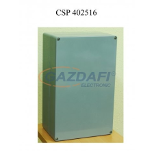 Csatári Plast CSATÁRI PLAST CSP402516 poliészter doboz, üres, 400x250x160mm, IP 65 fekete, halogénmentes villanyszerelés